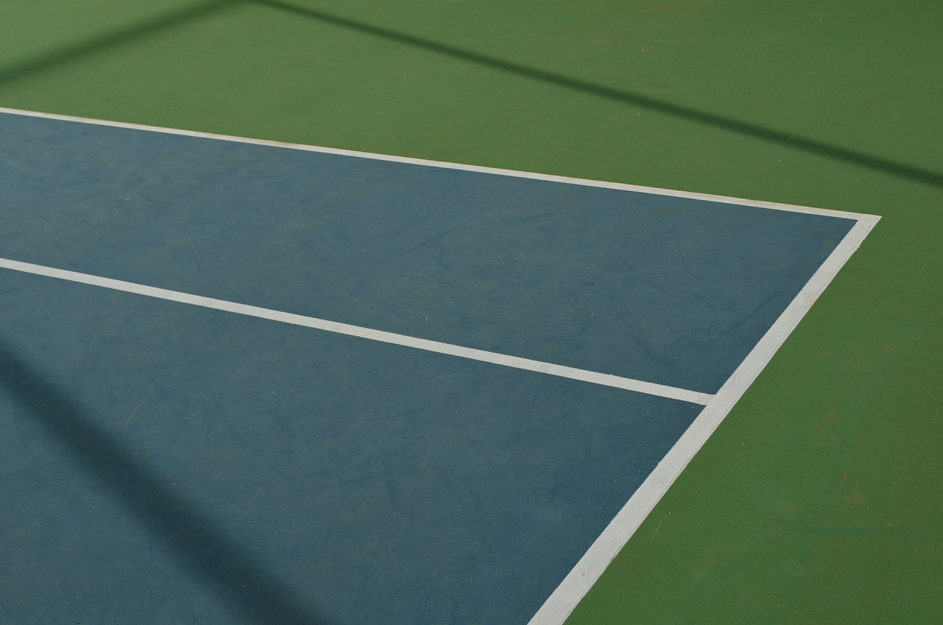 Tennis court arial view